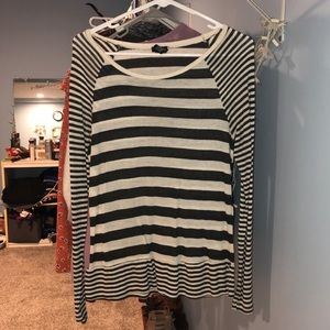 long sleeve striped shirt
